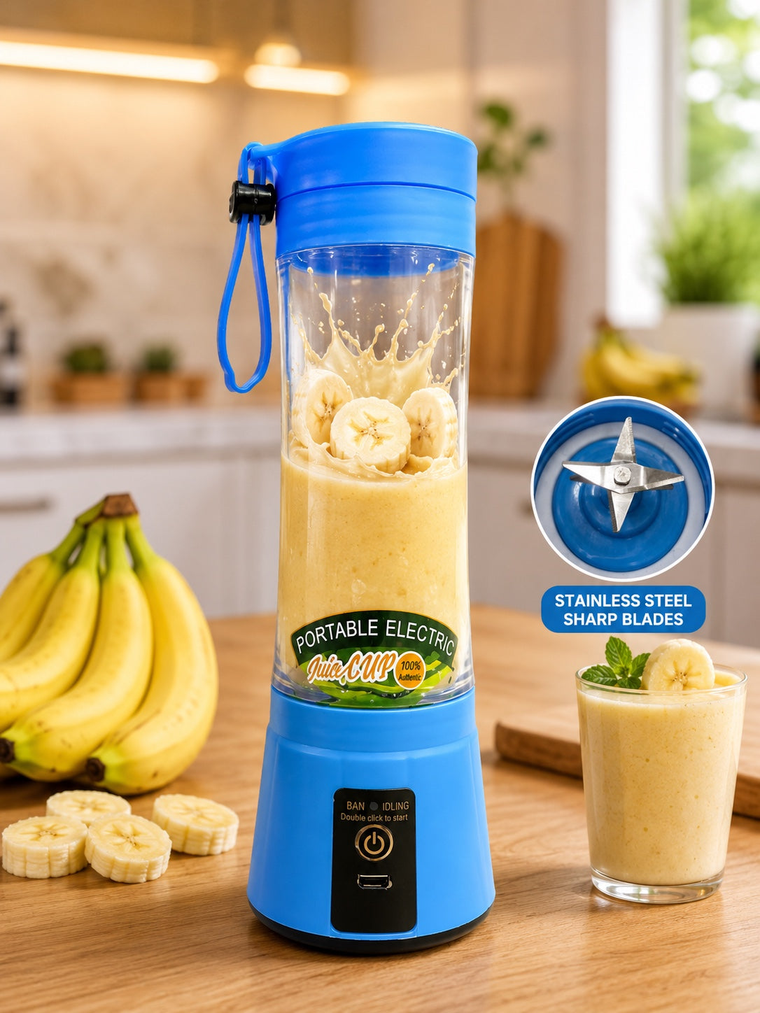 Portable Electric Juicer USB Rechargeable Blender Cup – Fresh Juice Maker