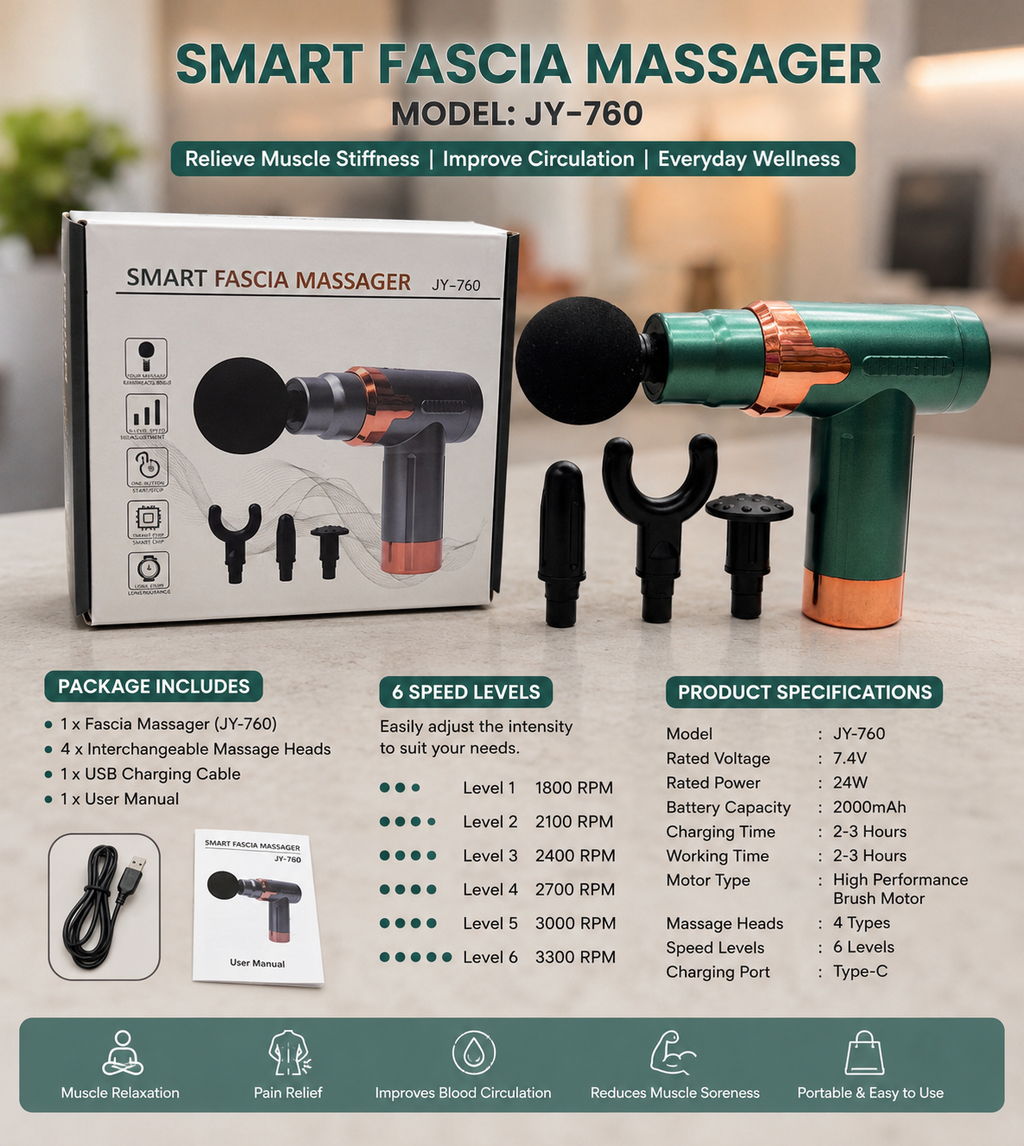 Smart Facial Massager – Rechargeable Face & Neck Beauty Massager